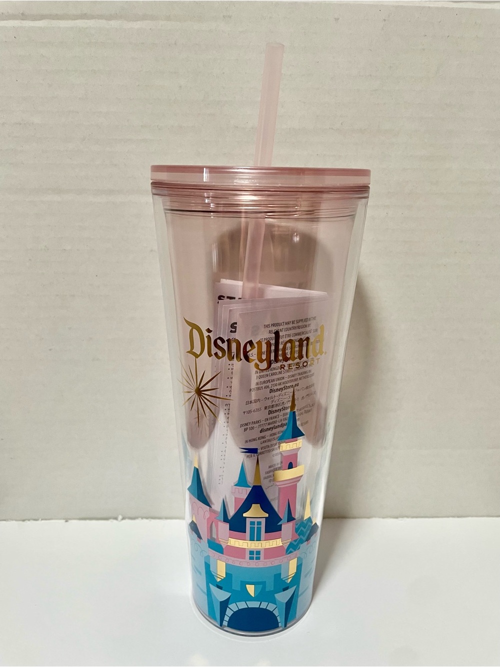 Starbucks Disneyland Castle Double-Wall Tumbler with Straw